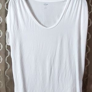Express White Relaxed Tee sz Medium